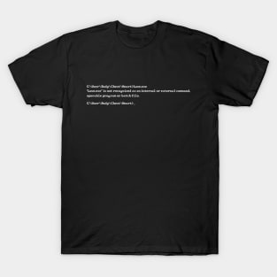 C User B Love Error T-Shirt